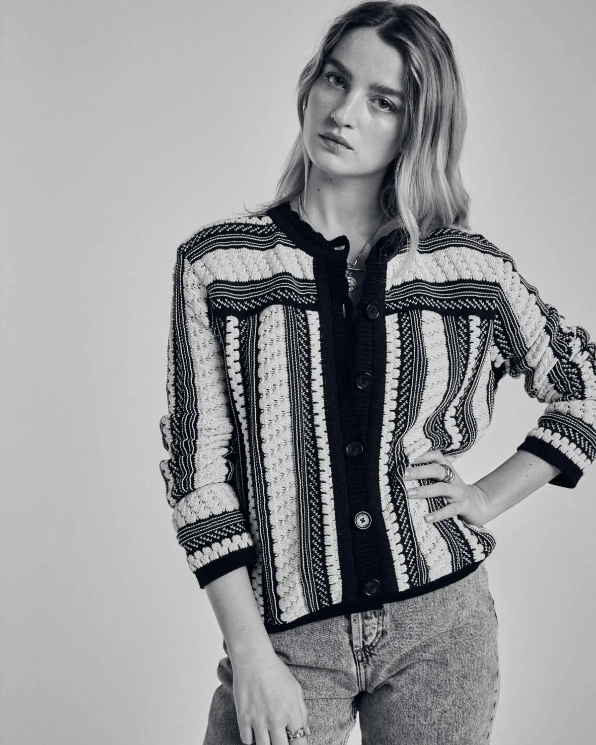 Balzac Paris Veste Constanza Rayé bleu et blanc Shop