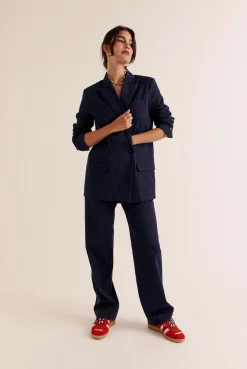 Balzac Paris Veste Lenny rayures marine Ryures marine New