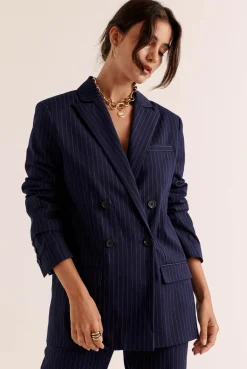 Balzac Paris Veste Lenny rayures marine Ryures marine New