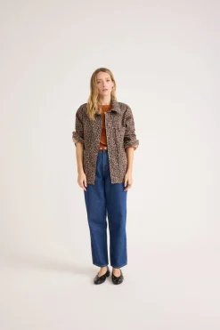 Balzac Paris Veste Marais Léopard café Best Sale