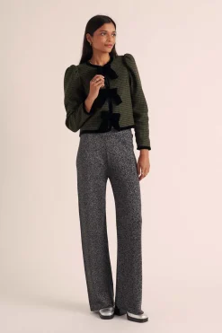 Balzac Paris Veste Susana Carreaux vert et noir Discount